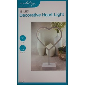 3 x Decorative Heart Light 16 LED - Very Low Price DL251