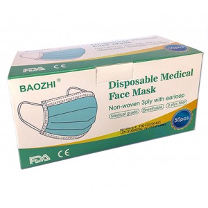 500 x Disposable Medical Face Mask 3-PLY (10 Boxes) 