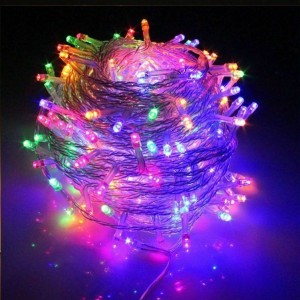 10 x 100 LED String Fairy Light Mains UK Plug 12M Multi Colored (10 Units) 