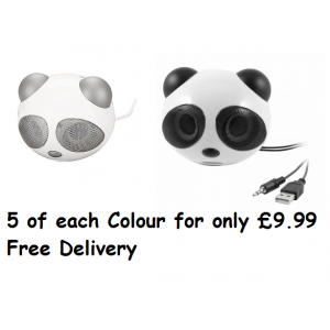 10 x Panda Animal Speaker - 2 Different Colours - New Lower Price