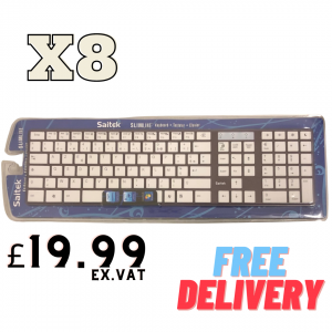 8x Saitek AZERTY Keyboard Slimline £19.99 ex.VAT